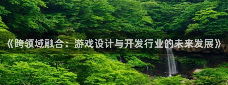 db电竞官网登录注册不了：《跨领域融合：游戏设计与开发行业的未来发展》